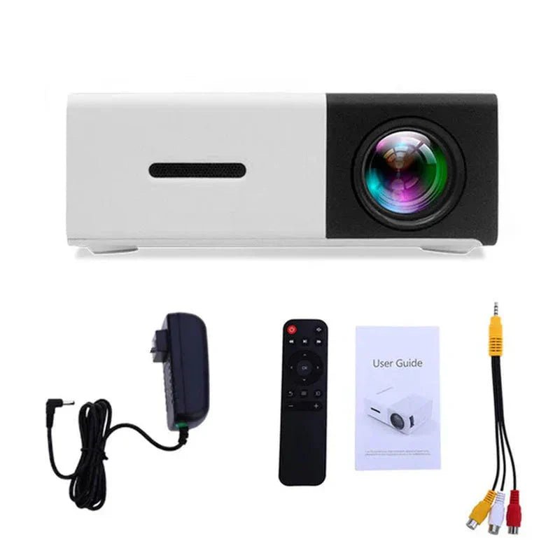 Mini Projector – 1080P Full HD Support, Portable LED Projector, 4K Video Playback, Multiple Connectivity Options - Electronic Accessories Outlet