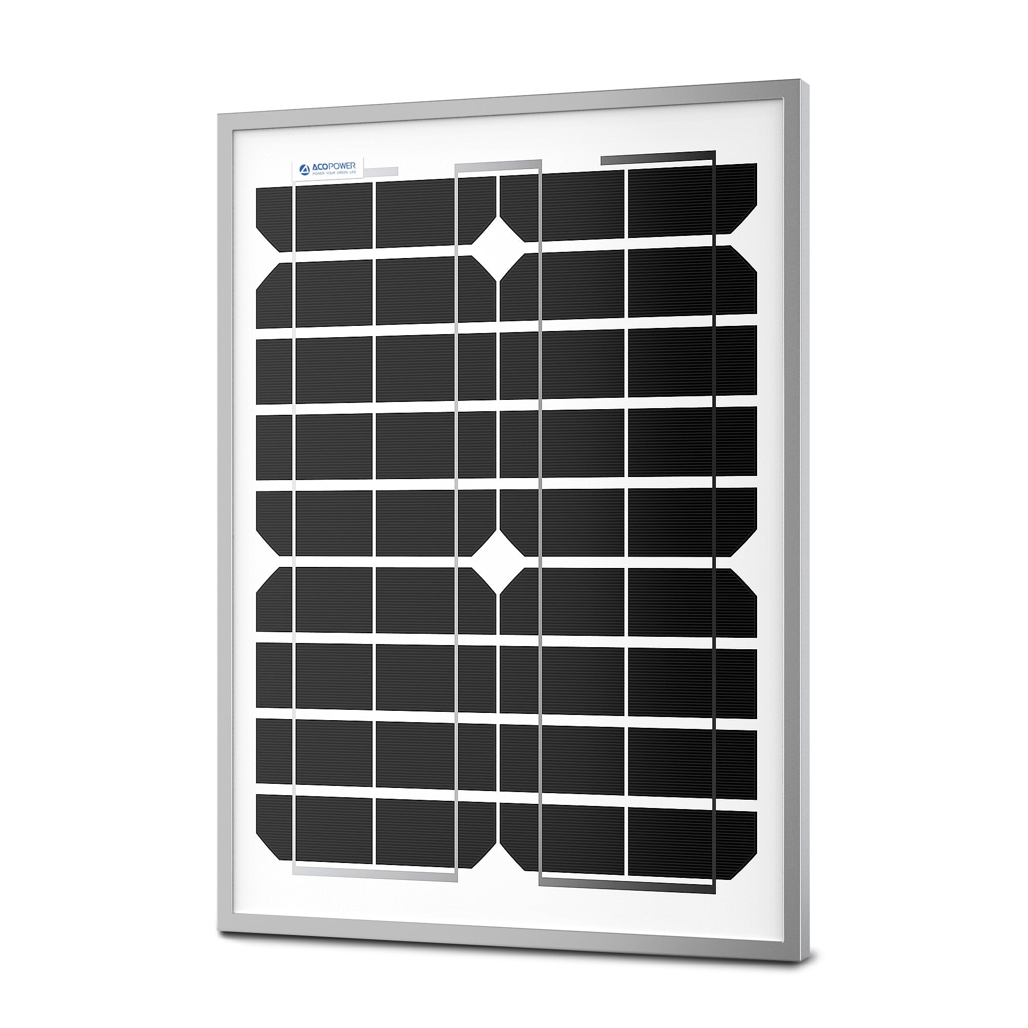 20W 12V Monocrystalline Solar Panel - Portable Power for RV, Boat & Off-Grid