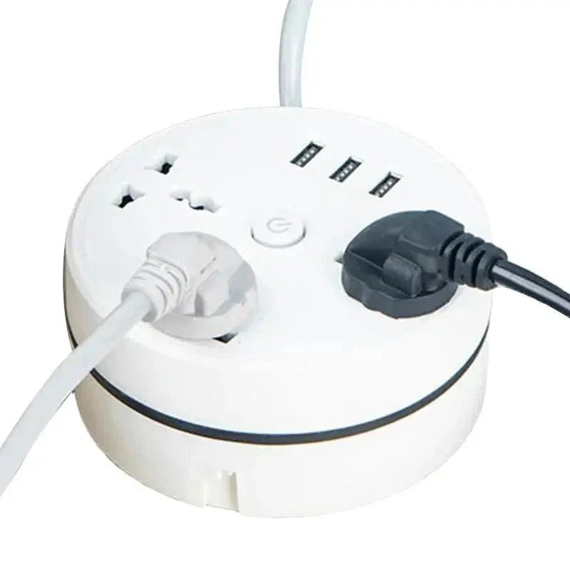 EU Plug AC Outlet Smart Home Power Strip – Multipurpose Electrical Extension Cord with USB Ports & Fast Charging - Electronic Accessories Outlet