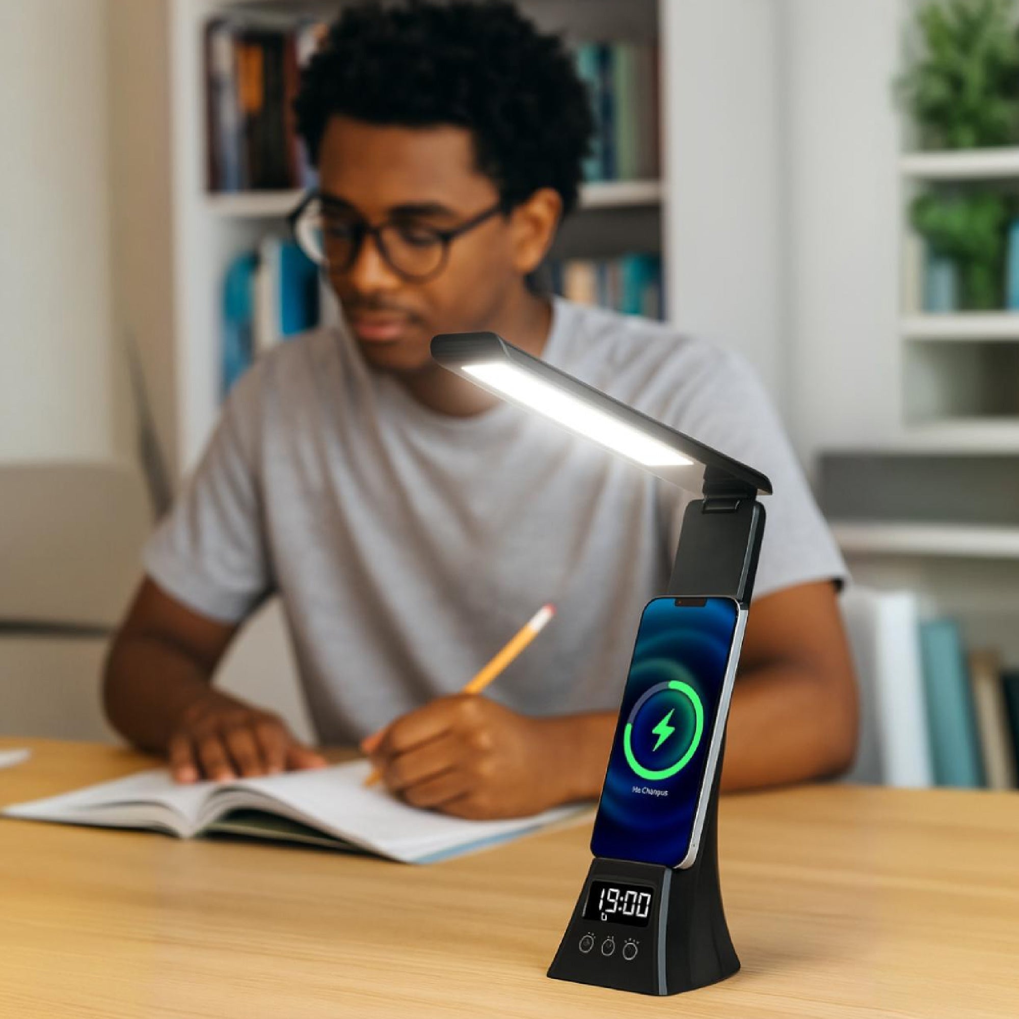 The Modern Workspace Productivity Bundle: Pursonic 3 - in - 1 LED Desk Lamp + Sip & Charge Wireless & Mug Warmer - Electronic Accessories Outlet