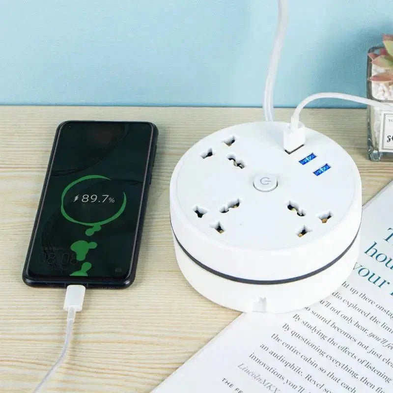 EU Plug AC Outlet Smart Home Power Strip – Multipurpose Electrical Extension Cord with USB Ports & Fast Charging - Electronic Accessories Outlet