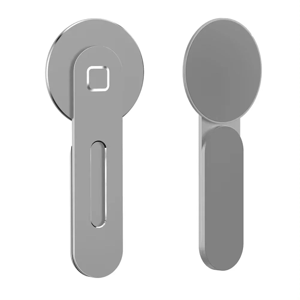 Metal Expansion Phone Stand for Laptop and Tesla Vehicles - Magnetic Folding Phone Holder with 15W Fast Charger - Electronic Accessories Outlet