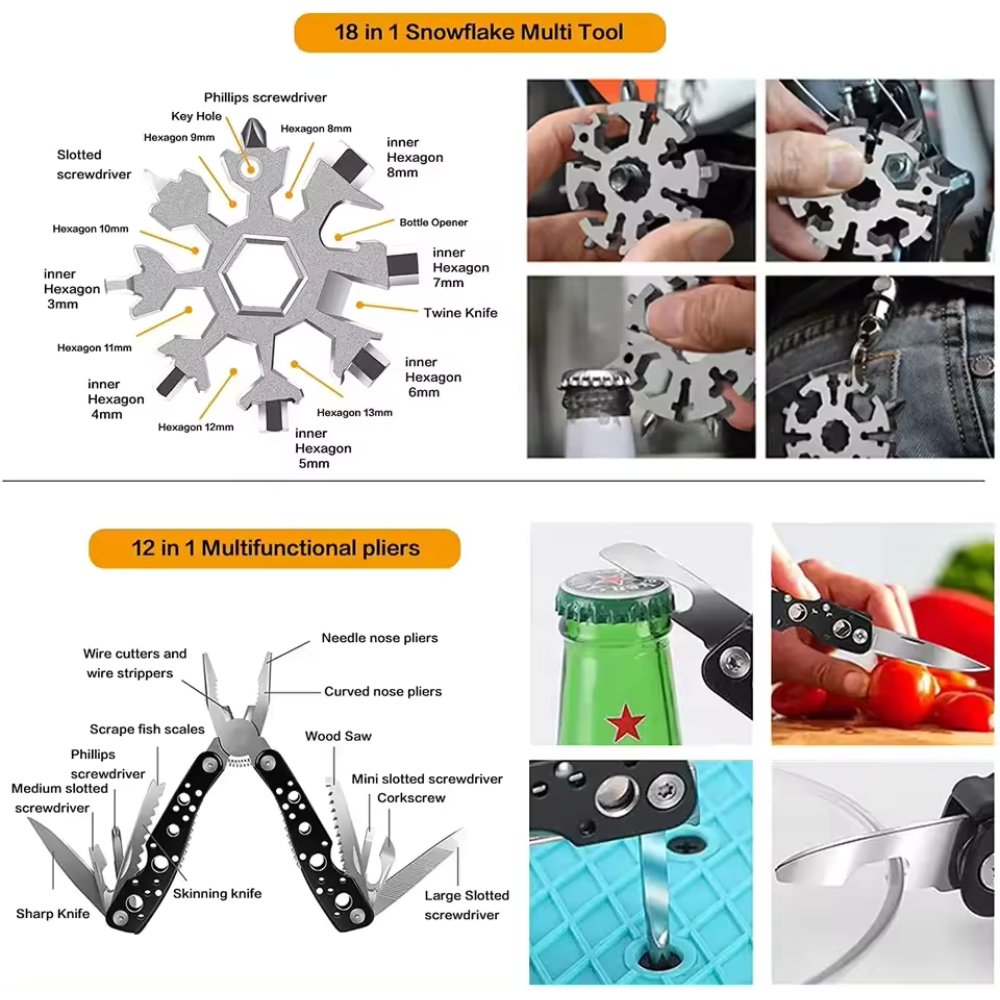 31-Piece Emergency Survival Kit - Complete Outdoor Gear & Equipment Set