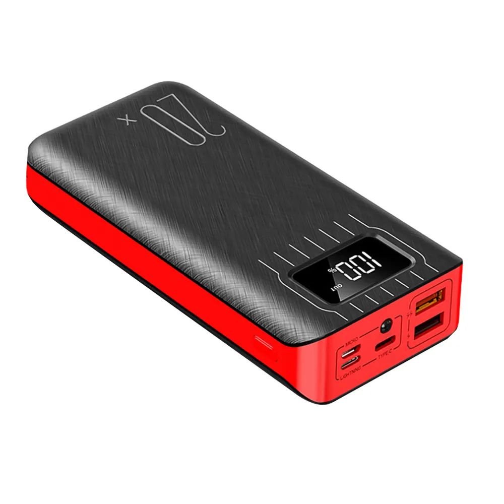 20000mAh Portable Charger Power Bank with Dual USB & LED Flashlight