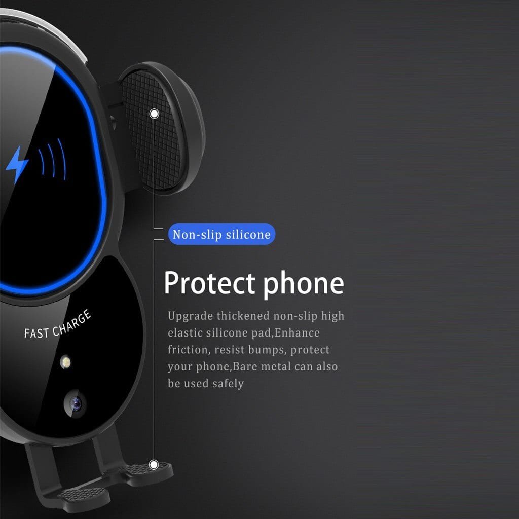 10W Wireless Automatic Clamping Mount Fast Charger For Your Car - Electronic Accessories Outlet